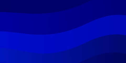 Dark BLUE vector layout with wry lines. Gradient illustration in simple style with bows. Template for your UI design.