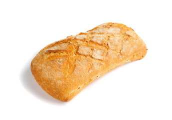 Homemade Freshly Baked Traditional Bread Isolated on White