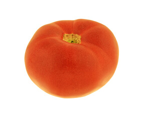 red tomato on white background isolated red vegetable