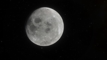 science fiction wallpaper, cosmic landscape, realistic exoplanet, beautiful alien planet in far space, detailed planet surface 3d render