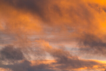 Beautiful clouds on the sky