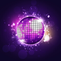 Obraz premium Retro Party Disco Ball