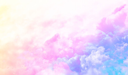 sky and cloud background with a pastel color.