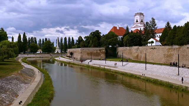 Downtown of GDowntown of Győr with the river R&aacute;ba in Hungaryyőr with the river R&aacute;ba in Hungary
