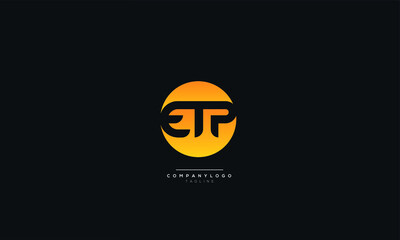 ETP Letter Business Logo Design Alphabet Icon Vector Symbol