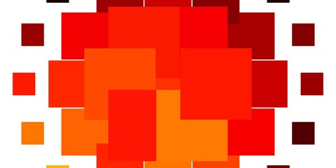 Light Orange vector background in polygonal style. Modern design with rectangles in abstract style. Best design for your ad, poster, banner.