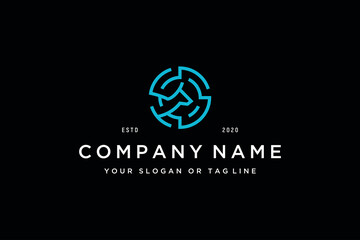 kangaroo tech logo design vector template