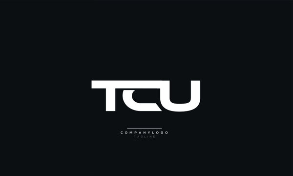 TCU Letter Business Logo Design Alphabet Icon Vector Symbol
