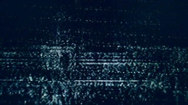 Interference noise on a malfunctioning screen