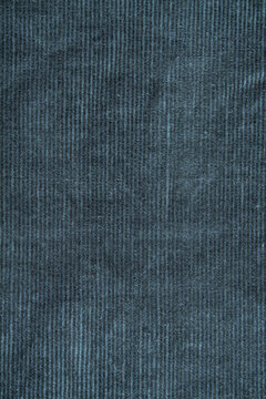 Green Corduroy Fabric Texture. Velveteen