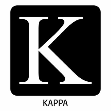 Kappa greek letter icon