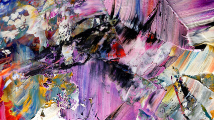 Colorful abstract background wallpaper. Modern motif visual art.  Mixtures of oil paint. Trendy...