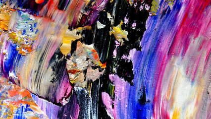 Colorful abstract background wallpaper. Modern motif visual art.  Mixtures of oil paint. Trendy...