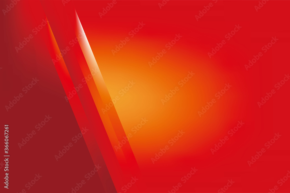 Poster abstract smooth red orange striped background design template vector, red blurry background with cop