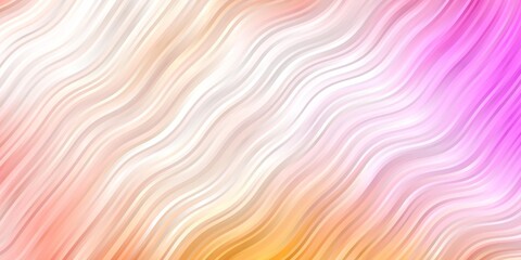 Obraz premium Light Pink, Yellow vector texture with wry lines. Gradient illustration in simple style with bows. Pattern for booklets, leaflets.