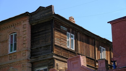 
Elements and details of the facade of buildings in Russia