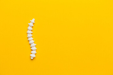 Treatment and prevention of the spine. Back pain, orthopedics. Cartoon concept.