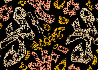 animal print texture design	