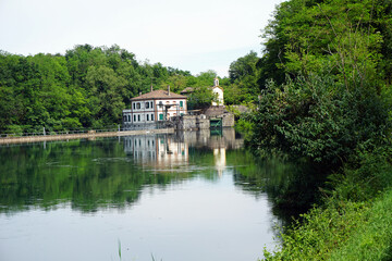 Fototapeta na wymiar Italy, Lombardy, along the Adda river
