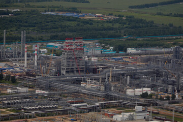 Fototapeta premium aerial view of the plant