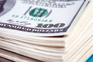 dollars banknote close-up