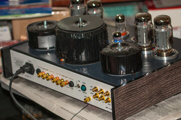 Retro lamp equipment for listening to music