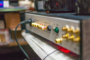 Retro lamp equipment for listening to music