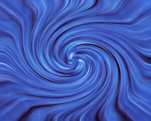 Abstract background swirl, blue spiral backdrop 3d render