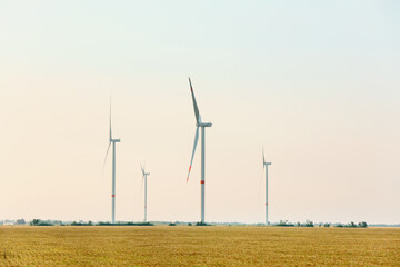 Windmills for electric power in countryside
