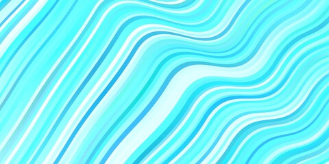 Light Blue, Green vector pattern with wry lines. Illustration in abstract style with gradient curved.  Pattern for websites, landing pages.