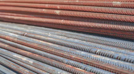 Metal building reinforcement thick in stacks folded