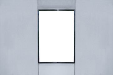 blank billboard design for display announcement and advertising indoor transport station hall in city.