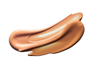 Collection of make up foundation drop smudge texture white isolated background