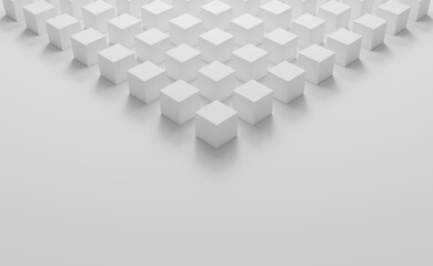 Abstract square background. Technology polygonal design 3d rendering