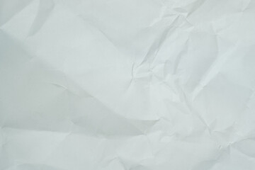 Texture of white recycle crumpled paper, copy space for text.
