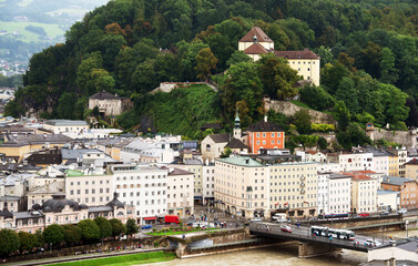  View of the old city of Salzburg, Austria, Europe