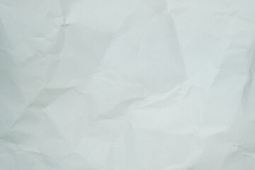 Texture of white recycle crumpled paper, copy space for text.