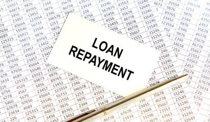 Thinking on Loan Repayment, personal finance conceptual