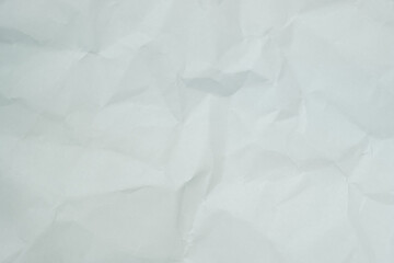 Texture of white recycle crumpled paper, copy space for text.