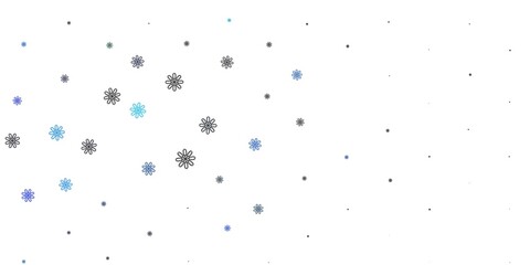 Light Blue, Green vector natural artwork with flowers.