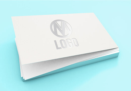 Business Card Relief Text Effect Mockup