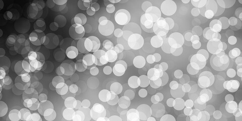 Light Gray vector pattern with spheres. Abstract colorful disks on simple gradient background. Design for posters, banners.