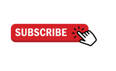 Subscribe button with hand click icon.