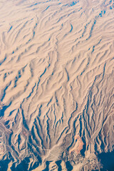 old riverbeds in desert