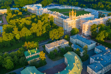 Saint Petersburg. Russia. Catherine?s Palace in royal village. Sights of city of Pushkin. Tsarskoye...