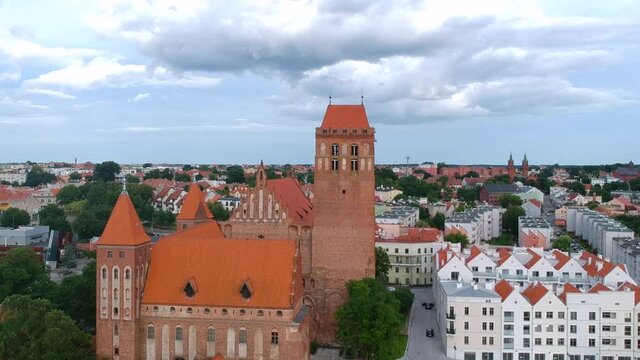 The Kwidzyn castle and cathedral at sunset, Poland