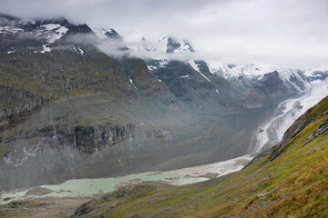 Pasterze glacier in Hohe Tauern National Park, Austria, Europe