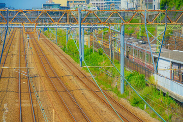 横浜駅につながる線路群