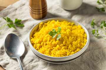 Homemade Steamed Turmeric Rice