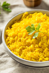 Homemade Steamed Turmeric Rice